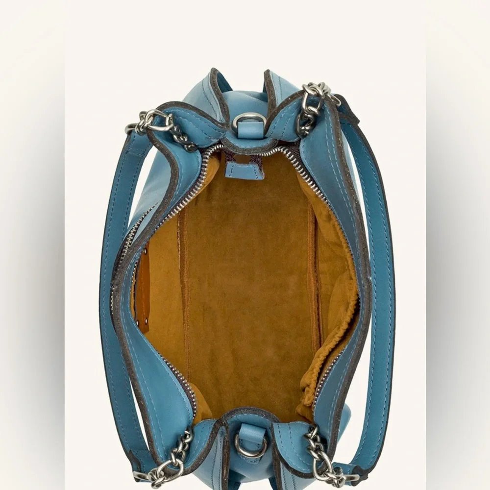 NWOT Patricia Nash Holystone Slouchy Satchel in Safflower Blue *sold out online* - Picture 16 of 16